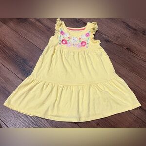 Cynthia Rowley Yellow Floral Embroidered Top Size Small 5/6